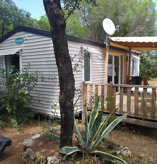 Camping in het achterland van Béziers, in Hérault