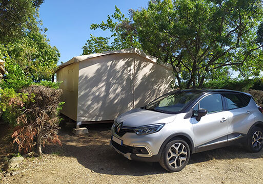 Camping in het achterland van Béziers, in Hérault