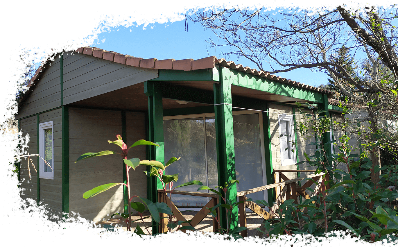 Mobile home for rental in the campsite L'Oliveraie, near Béziers in the Hérault