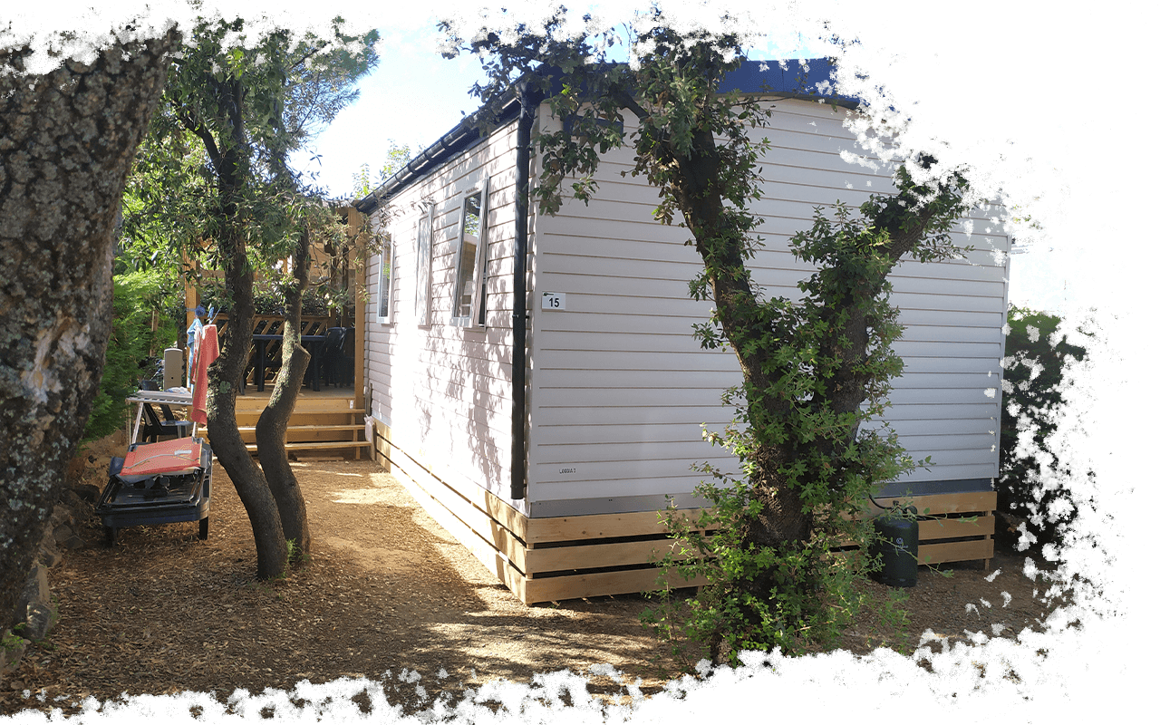 Rental IRM Loggia mobile home for 6/8 persons at the campsite L'Oliveraie, in the Béziers hinterland