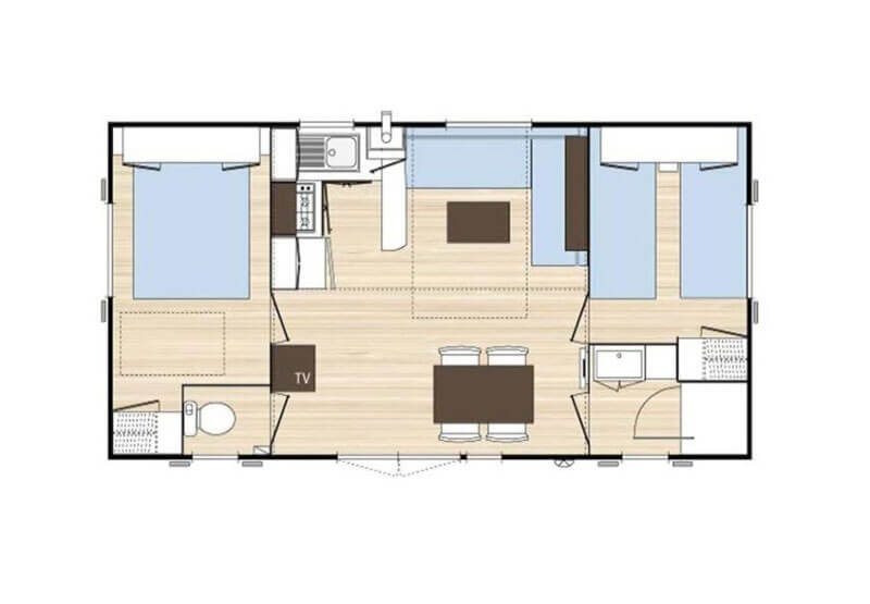 plan of the OTiny mobile home